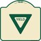 Signmission Designer Series Sign-Yield, Tan & Green Heavy-Gauge Aluminum Sign, 18" x 18", TG-1818-22695 A-DES-TG-1818-22695 - alternate 1